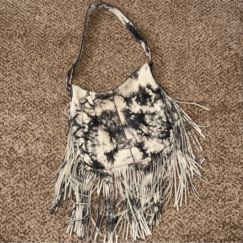 Amiee Kestenberg Fringe Tie-Dye Shoulder Bag